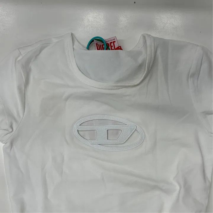Diesel Diesel Oval-D Embroidered Logo Slim T-Shirt 0079 Size XS / US 0-2 / IT 36-38 - 4 Thumbnail