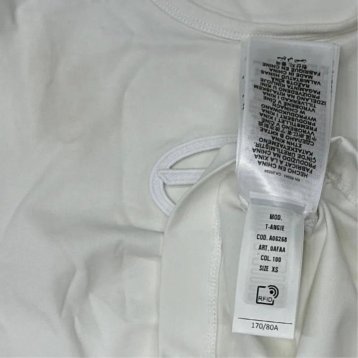 Diesel Diesel Oval-D Embroidered Logo Slim T-Shirt 0079 Size XS / US 0-2 / IT 36-38 - 3 Thumbnail