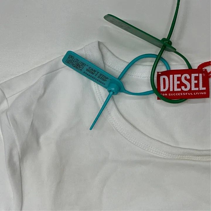 Diesel Diesel Oval-D Embroidered Logo Slim T-Shirt 0079 Size XS / US 0-2 / IT 36-38 - 2 Thumbnail