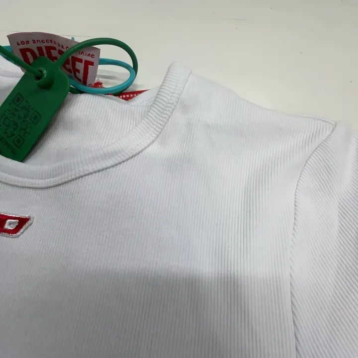 Diesel Diesel White Short Sleeve T-Shirt for Women 0079 Size S / US 4 / IT 40 - 5 Thumbnail