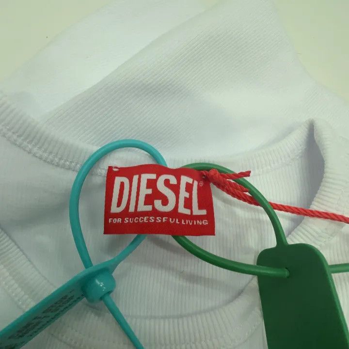 Diesel Diesel White Short Sleeve T-Shirt for Women 0079 Size S / US 4 / IT 40 - 2 Thumbnail