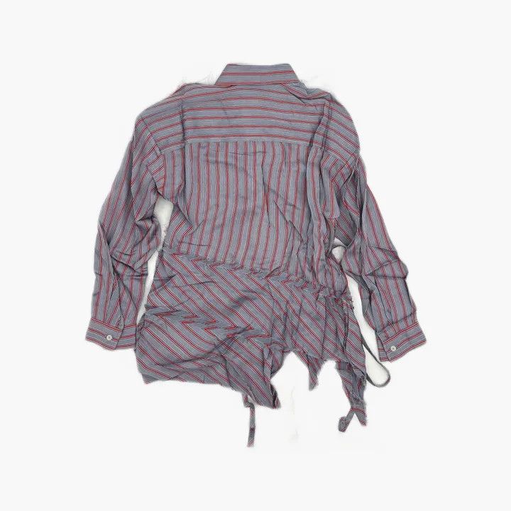 Diesel Diesel Asymmetrical Long Sleeve Striped Shirt 0079 Size S / US 4 / IT 40 - 3 Thumbnail