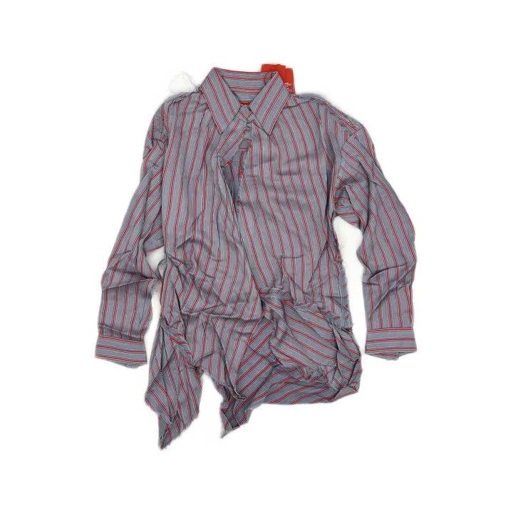 Diesel Diesel Asymmetrical Long Sleeve Striped Shirt 0079 Size S / US 4 / IT 40 - 2 Thumbnail