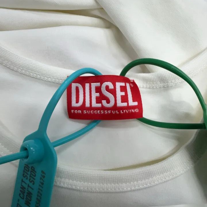 Diesel Diesel Women's Short Sleeve Logo T-Shirt 0079 Size XXS / US 00 / IT 34 - 2 Thumbnail