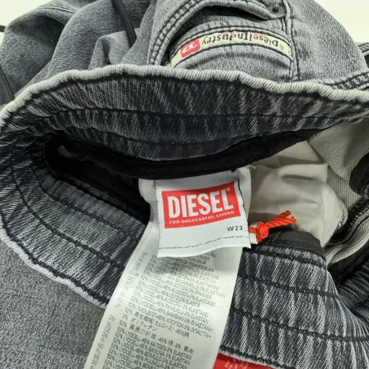 Diesel Drawstring Ankle Denim Pants for Women 0079