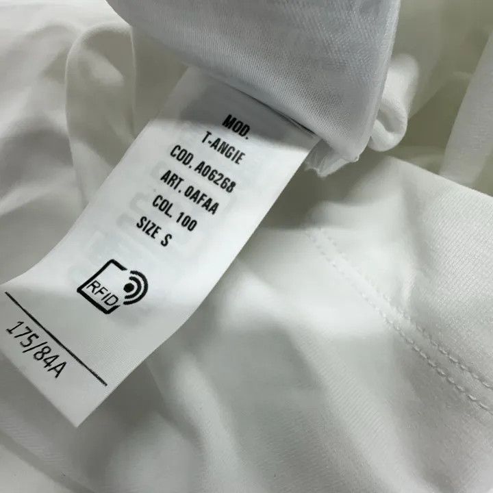 Diesel Diesel Oval-D Logo Embroidered Short Sleeve Tee 0079 Size S / US 4 / IT 40 - 7 Thumbnail