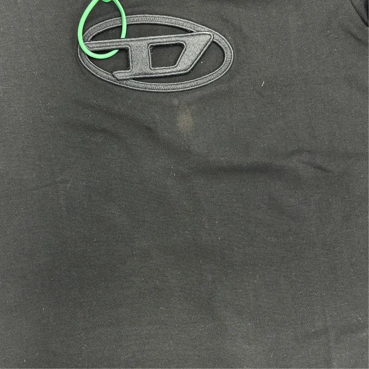 Diesel Diesel FW22 Oval-D Series Embroidered Black T-Shirt 0079 Size S / US 4 / IT 40 - 4 Thumbnail
