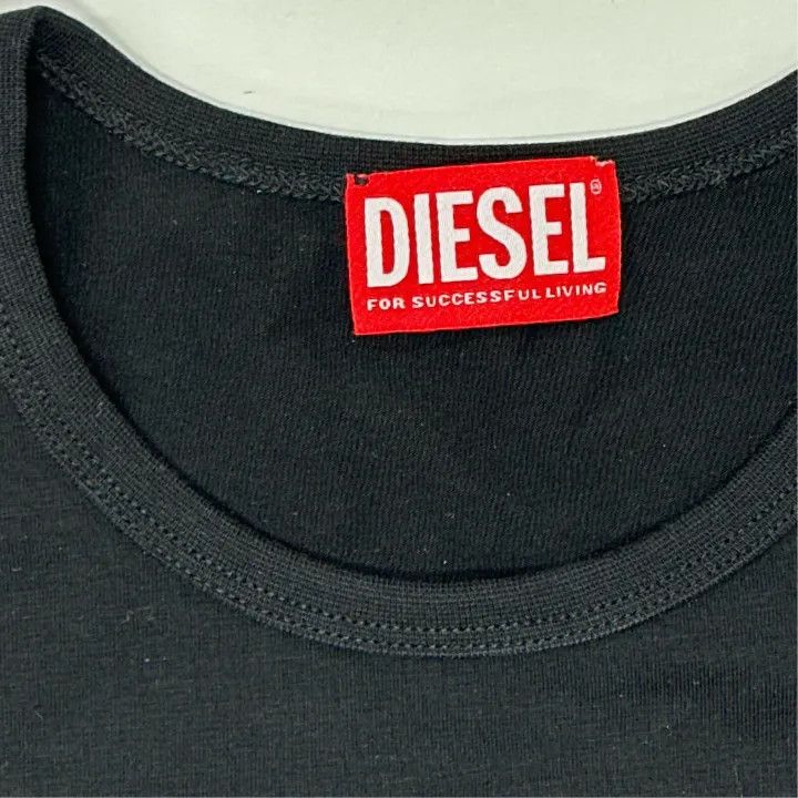 Diesel Diesel FW22 Black Logo Short Sleeve T-Shirt 0079 Size S / US 4 / IT 40 - 3 Thumbnail