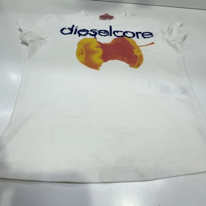 Diesel Diesel White Logo Casual T-Shirt for Women 0079 Size XS / US 0-2 / IT 36-38 - 7 Thumbnail
