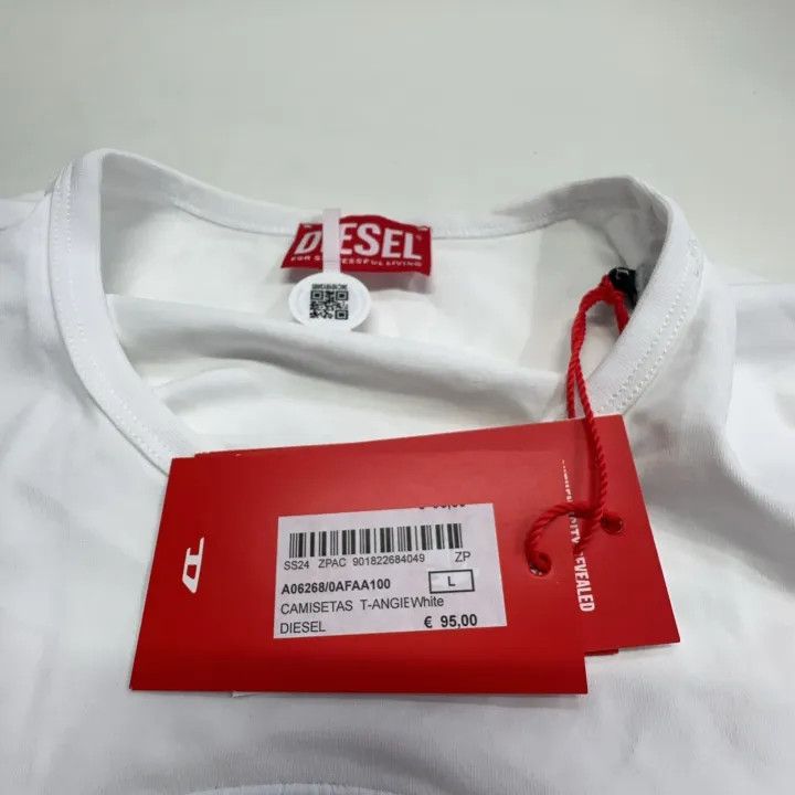 Diesel Diesel Oval-D Series Embroidered Short Sleeve T-shirt 0079 Size L / US 10 / IT 46 - 5 Thumbnail