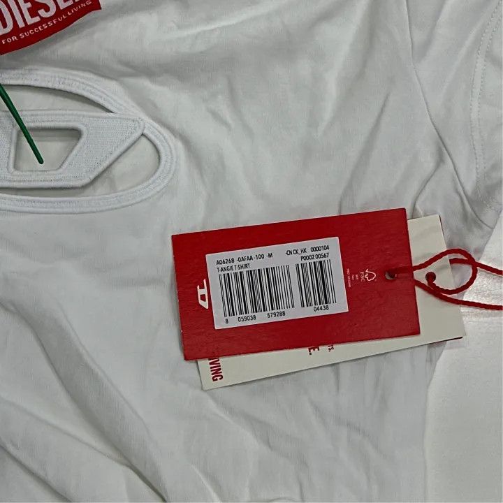 Diesel Diesel Oval-D Series Embroidered Logo T-Shirt 0079 Size M / US 6-8 / IT 42-44 - 3 Thumbnail