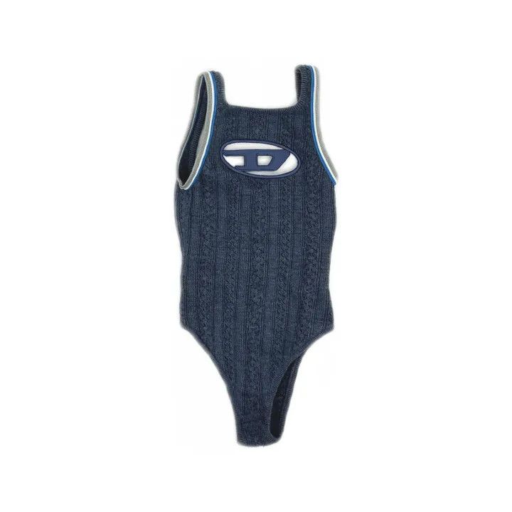 Diesel Diesel Blue Knit Backless Bodysuit 0079 Size XXS / US 00 / IT 34 - 2 Thumbnail
