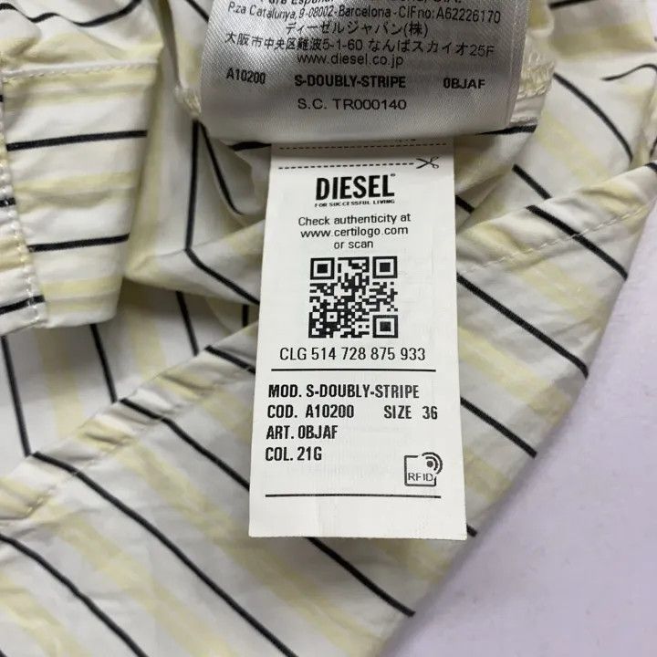 Diesel Diesel Embroidered Logo Long Sleeve Shirt 0079 Size S / US 4 / IT 40 - 3 Thumbnail