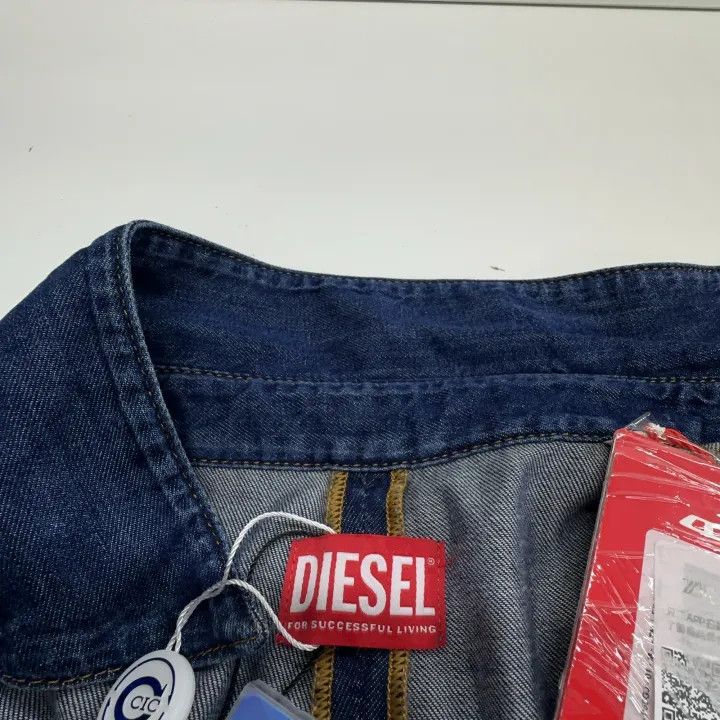 Diesel Diesel Short Sleeve Denim Dress for Women 0079 Size M / US 6-8 / IT 42-44 - 6 Thumbnail