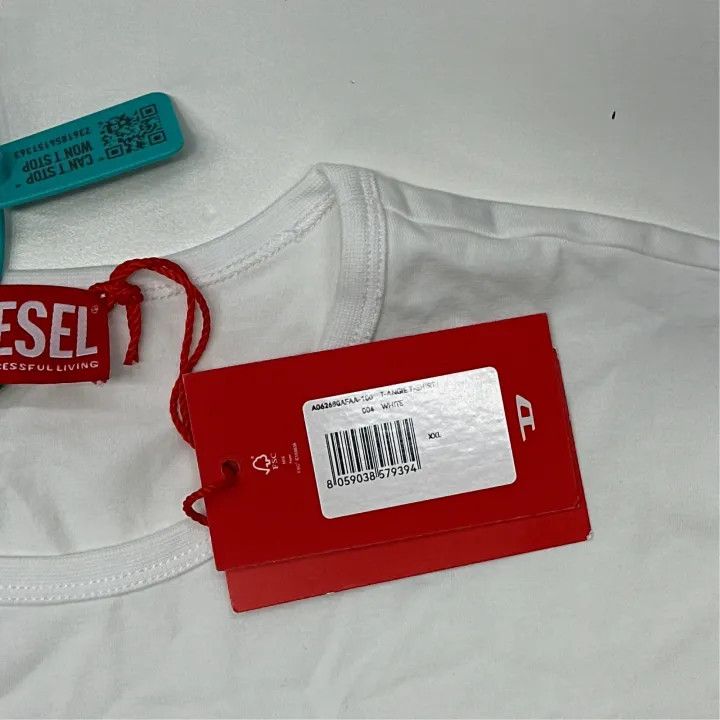 Diesel Diesel Oval-D Embroidered Short Sleeves T-shirt 0079 Size XXL / US 16-18 / IT 52-54 - 2 Thumbnail