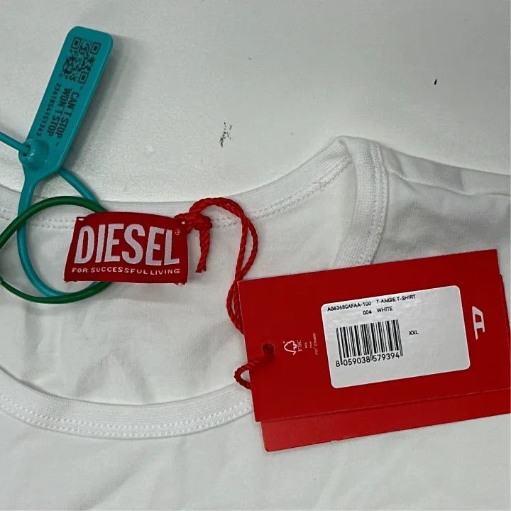 Diesel Diesel Oval-D Embroidered Short Sleeves T-shirt 0079 Size XXL / US 16-18 / IT 52-54 - 3 Thumbnail