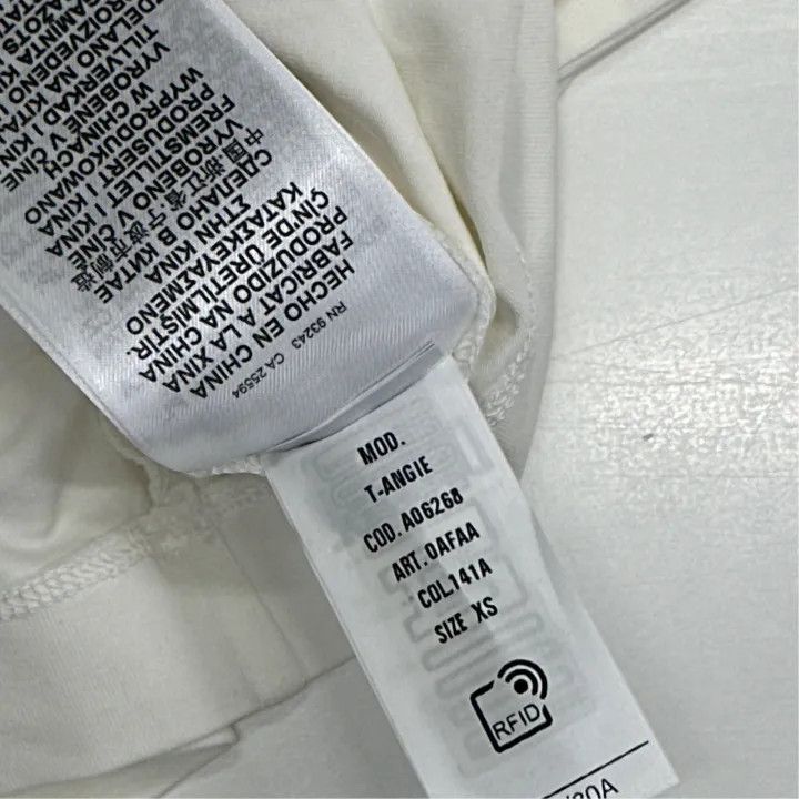 Diesel Diesel OVAL-D Series White Logo T-shirt 0079 Size XS / US 0-2 / IT 36-38 - 3 Thumbnail