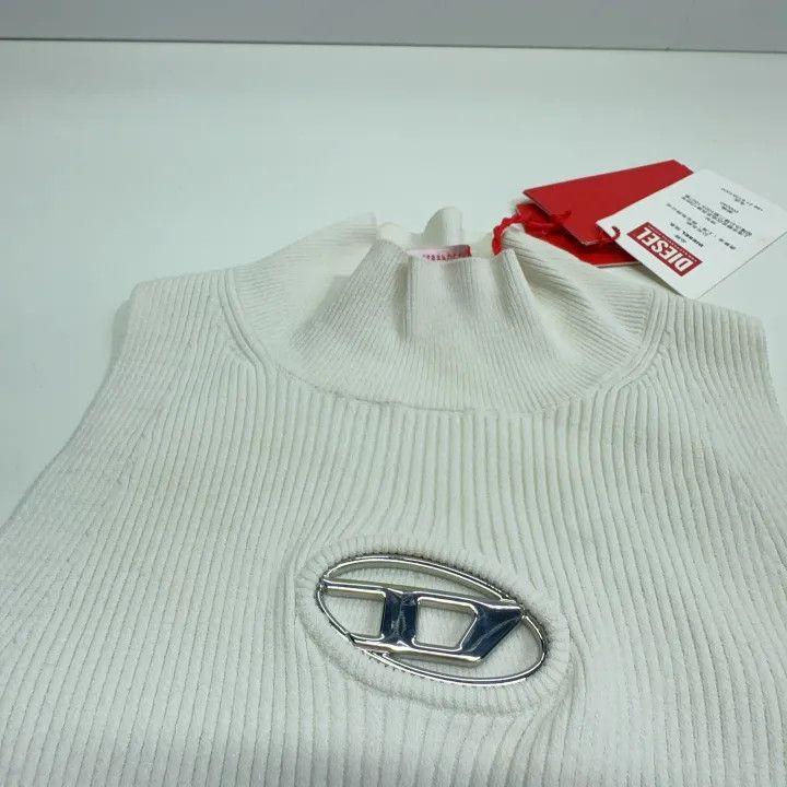 Diesel Diesel Oval Logo Knit Sleeveless Top 0079 Size XS / US 0-2 / IT 36-38 - 9 Thumbnail
