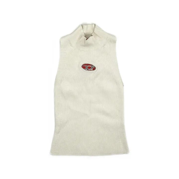 Diesel Diesel Oval Logo Knit Sleeveless Top 0079 Size XS / US 0-2 / IT 36-38 - 2 Thumbnail