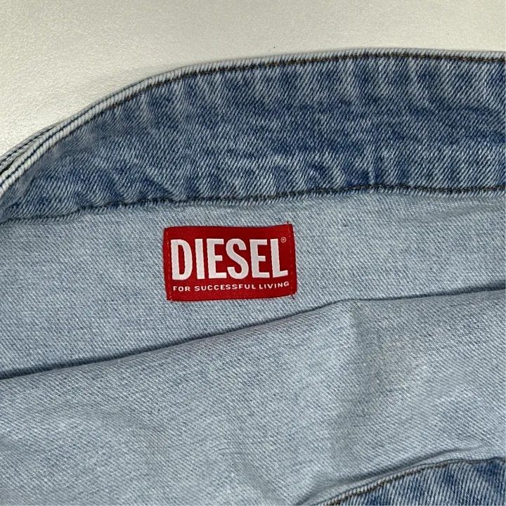 Diesel Diesel Oval-D Series Blue Denim Top 0079 Size S / US 4 / IT 40 - 2 Thumbnail