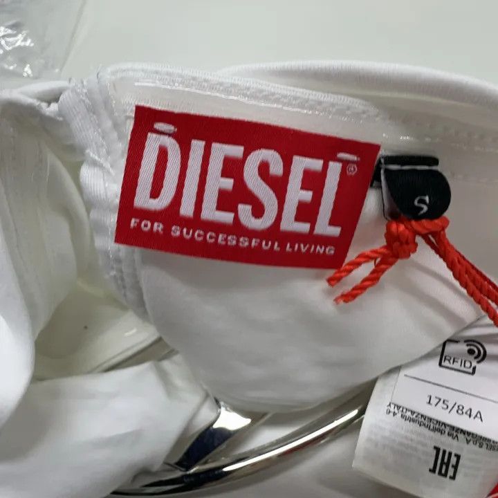 Diesel Diesel Women's White Logo Strapless Top 0079 Size S / US 4 / IT 40 - 5 Thumbnail