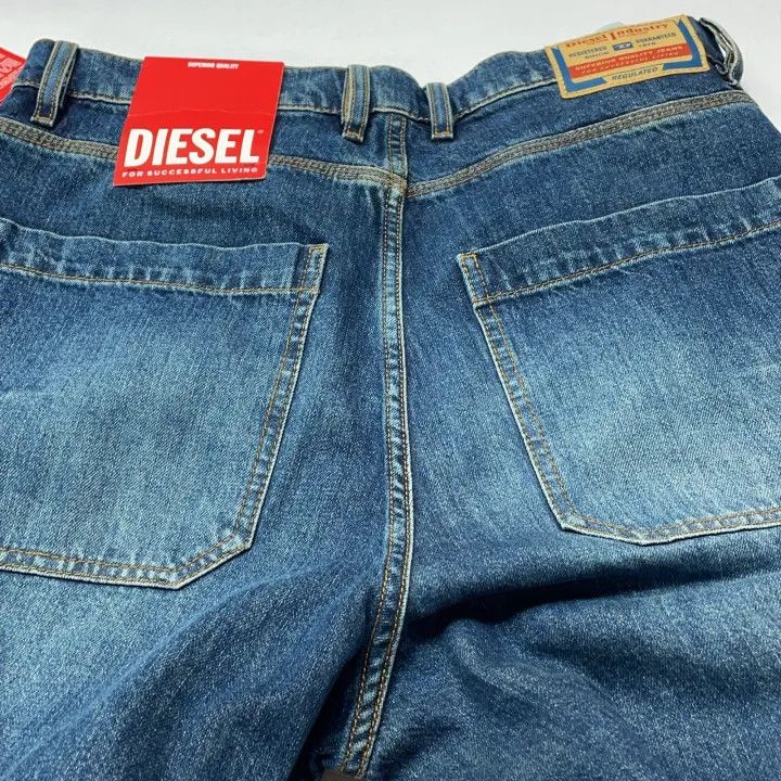 Diesel Diesel D-SIRE Wide Leg Denim Pants for Women 0079 Size 28" / US 6 / IT 42 - 8 Thumbnail