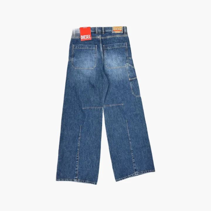 Diesel Diesel D-SIRE Wide Leg Denim Pants for Women 0079 Size 28" / US 6 / IT 42 - 3 Thumbnail