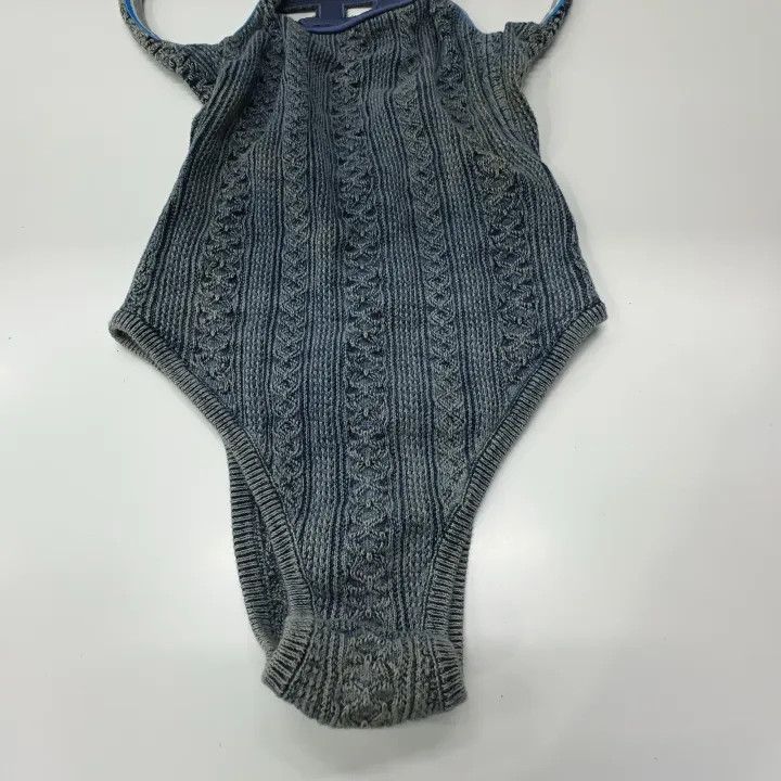 Diesel DIESEL Oval-D Series Blue Sleeveless Bodysuit 0079 Size XS / US 0-2 / IT 36-38 - 12 Thumbnail