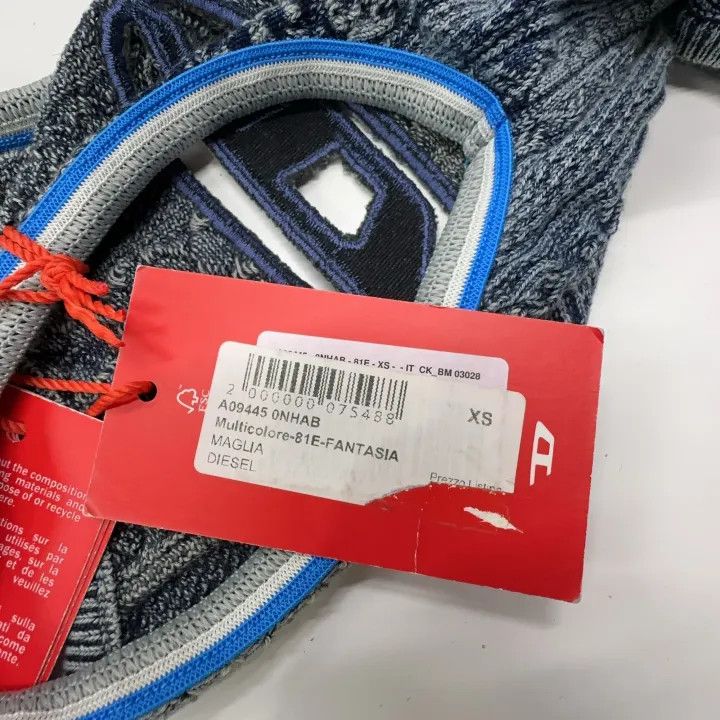 Diesel DIESEL Oval-D Series Blue Sleeveless Bodysuit 0079 Size XS / US 0-2 / IT 36-38 - 6 Thumbnail