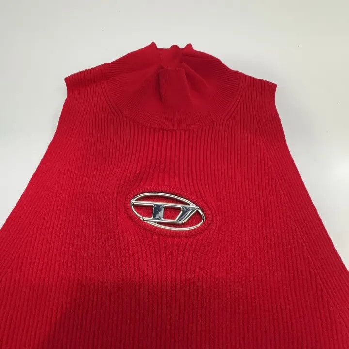 Diesel Diesel Y2K Sleeveless Red Dress for Women 0079 Size XS / US 0-2 / IT 36-38 - 8 Thumbnail