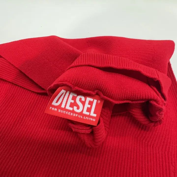 Diesel Diesel Y2K Sleeveless Red Dress for Women 0079 Size XS / US 0-2 / IT 36-38 - 7 Thumbnail