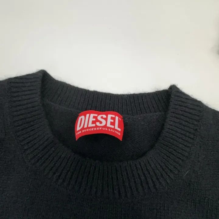 Diesel Diesel Black Long Sleeve Cashmere Sweater 0079 Size S / US 4 / IT 40 - 5 Thumbnail