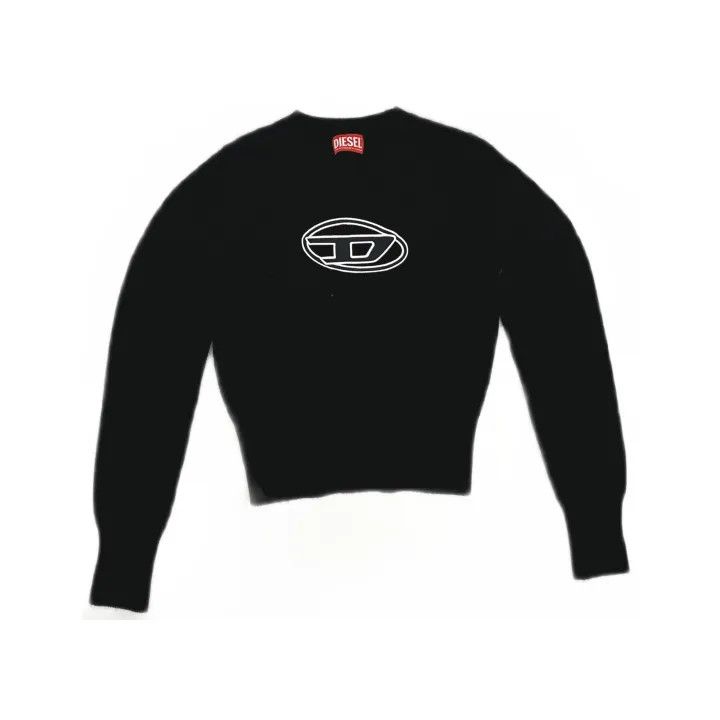 Diesel Diesel Black Long Sleeve Cashmere Sweater 0079 Size S / US 4 / IT 40 - 2 Thumbnail