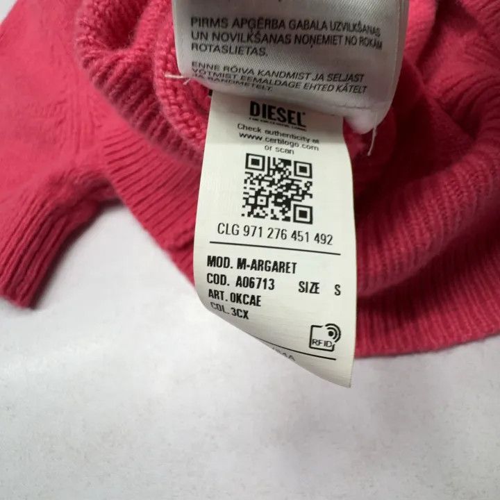 Diesel Diesel Oversized High Neck Short Sleeve Sweater 0079 Size S / US 4 / IT 40 - 6 Thumbnail