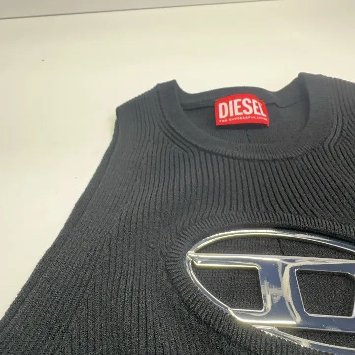 Diesel Diesel Black Sleeveless Logo Tank Top 0079 Size XS / US 0-2 / IT 36-38 - 8 Thumbnail