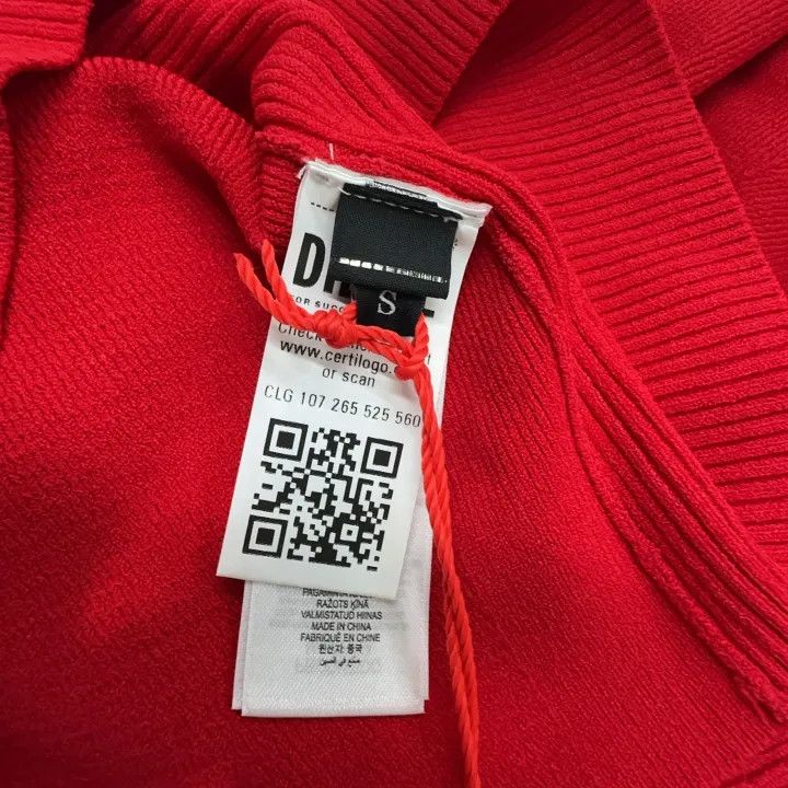 Diesel Diesel Y2K Red Sleeveless Bodycon Dress 0079 Size S / US 4 / IT 40 - 5 Thumbnail