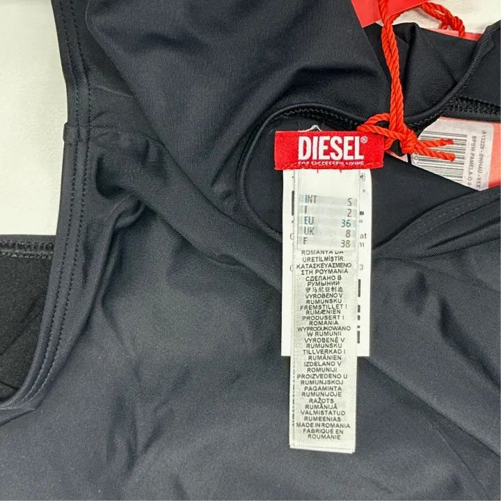 Diesel Diesel Black Logo One-Piece Swimsuit for Women 0079 Size S / US 4 / IT 40 - 2 Thumbnail