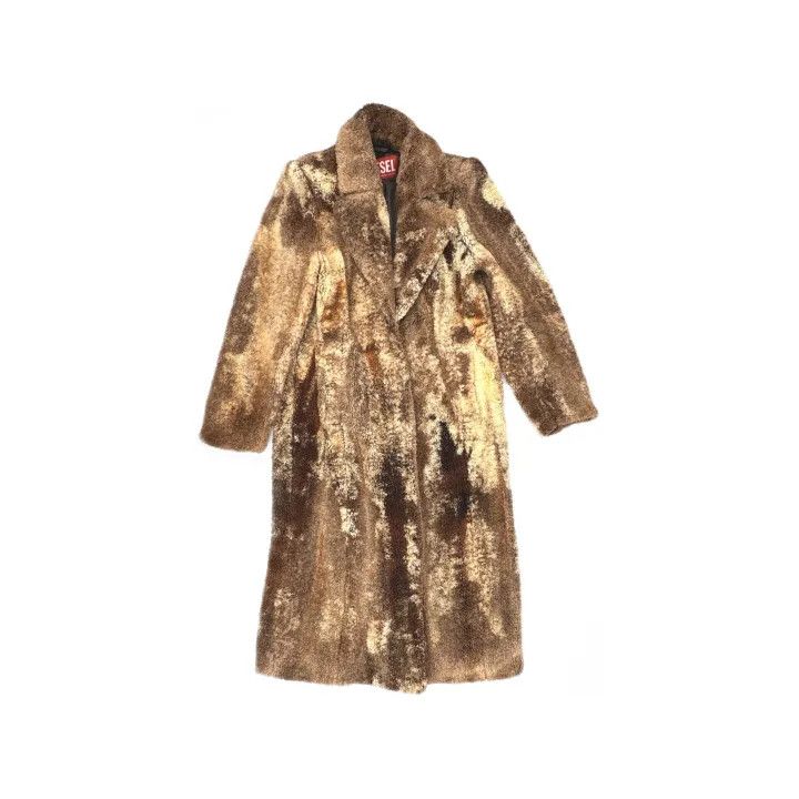 Diesel Diesel Brown Long Sleeve Oversized Coat 0079 Size XXS / US 00 / IT 34 - 2 Thumbnail