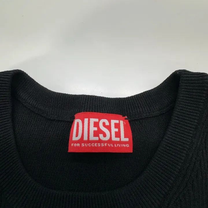 Diesel Diesel Sleeveless Black Crop Tank Top 0079 Size L / US 10 / IT 46 - 5 Thumbnail