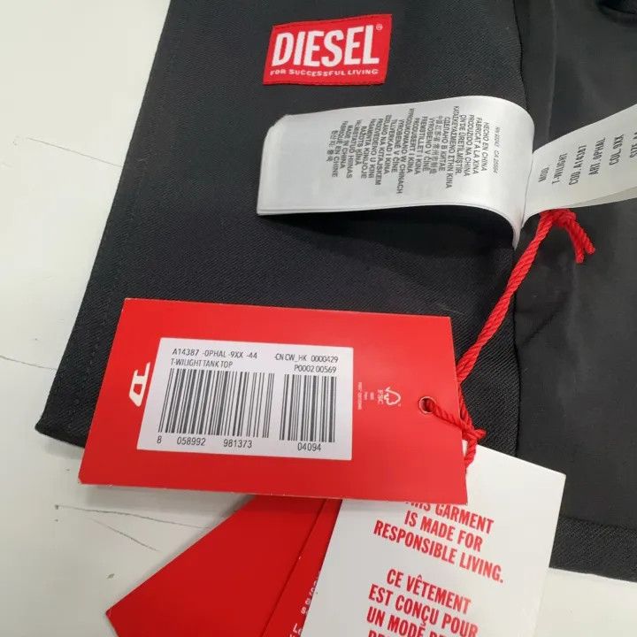 Diesel Diesel FW24 Oval-D Black Halter Top 0079 Size XL / US 12-14 / IT 48-50 - 4 Thumbnail