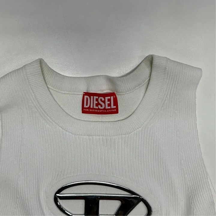 Diesel Diesel Women's Sleeveless Logo Tank Top 0079 Size M / US 6-8 / IT 42-44 - 5 Thumbnail