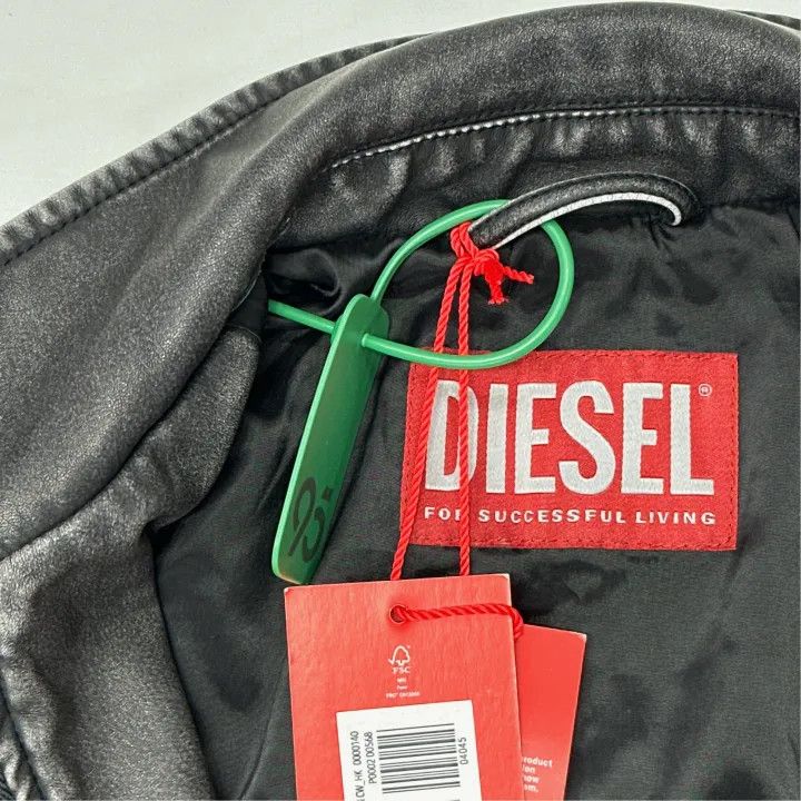 Diesel Diesel Black Zip-Up Long Sleeve Jacket 0079 Size S / US 4 / IT 40 - 3 Thumbnail