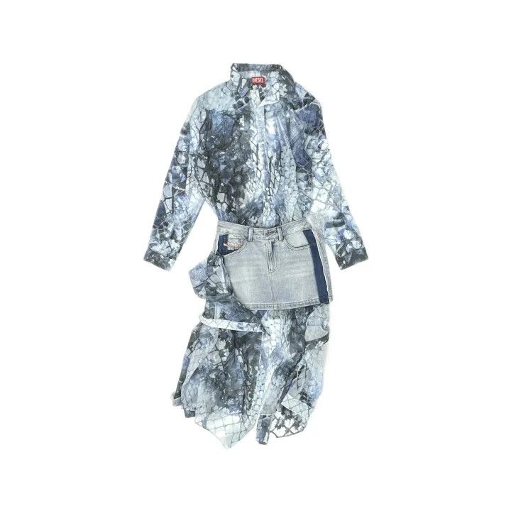 Diesel Diesel Y2K Style Pocket Button-Up Dress 0079 Size M / US 6-8 / IT 42-44 - 2 Thumbnail