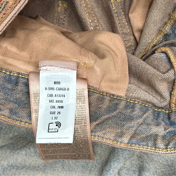 Diesel Diesel 1996 D-Sire Vintage Cargo Pants 0079 Size 25" / US 0 / IT 36 - 2 Thumbnail