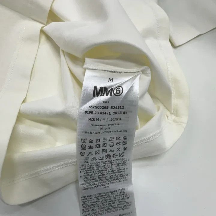 Maison Margiela MM6 Maison Margiela White Short Sleeve T-Shirt 0079 Size M / US 6-8 / IT 42-44 - 5 Thumbnail