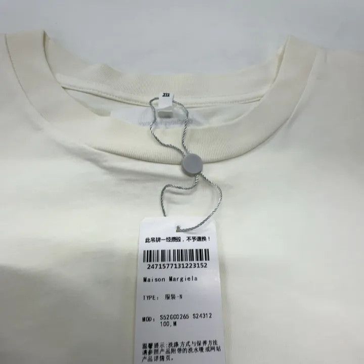 Maison Margiela MM6 Maison Margiela White Short Sleeve T-Shirt 0079 Size M / US 6-8 / IT 42-44 - 4 Thumbnail