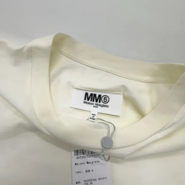 Maison Margiela MM6 Maison Margiela White Short Sleeve T-Shirt 0079 Size XS / US 0-2 / IT 36-38 - 5 Thumbnail