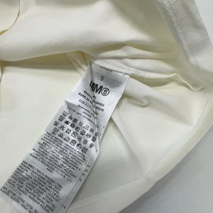 Maison Margiela MM6 Maison Margiela White Short Sleeve T-Shirt 0079 Size S / US 4 / IT 40 - 5 Thumbnail