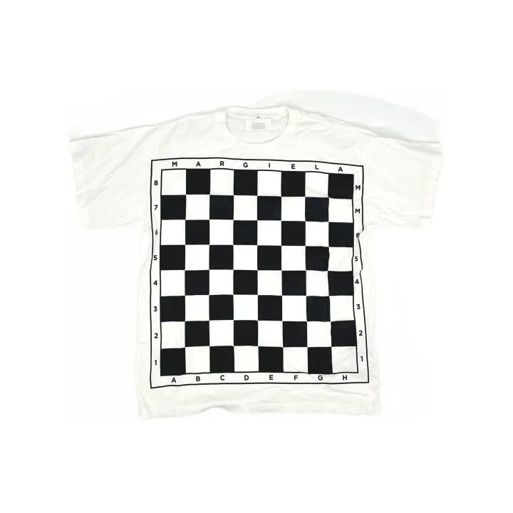 Maison Margiela MM6 Maison Margiela Checkerboard Short Sleeve T-Shirt 0079 Size XS / US 0-2 / IT 36-38 - 2 Thumbnail