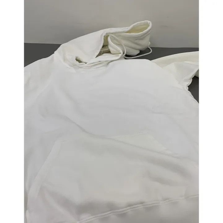 Maison Margiela MM6 Maison Margiela White Logo Embroidered Hoodie 0079 Size XS / US 0-2 / IT 36-38 - 4 Thumbnail